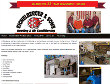 Tablet Screenshot of eichelbergerhvac.com